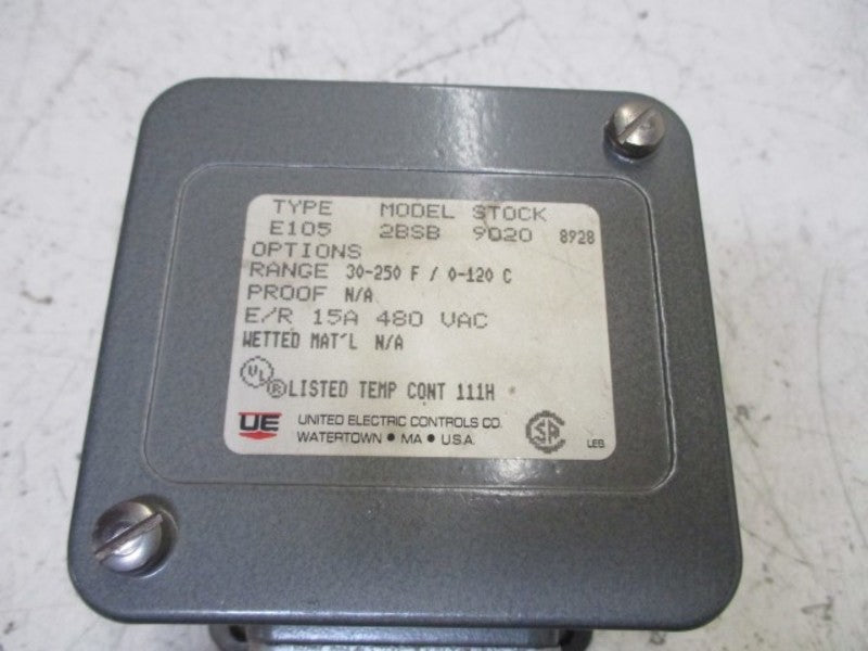 UNITED ELECTRIC E105-2BSB-9020 NSMP