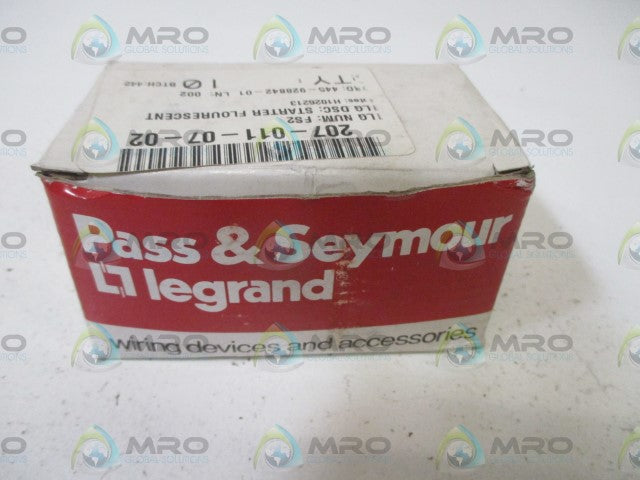 LOT OF 10 PASS & SEYMOUR FS2 FLOUR. LAMP STARTERS *NEW IN BOX*