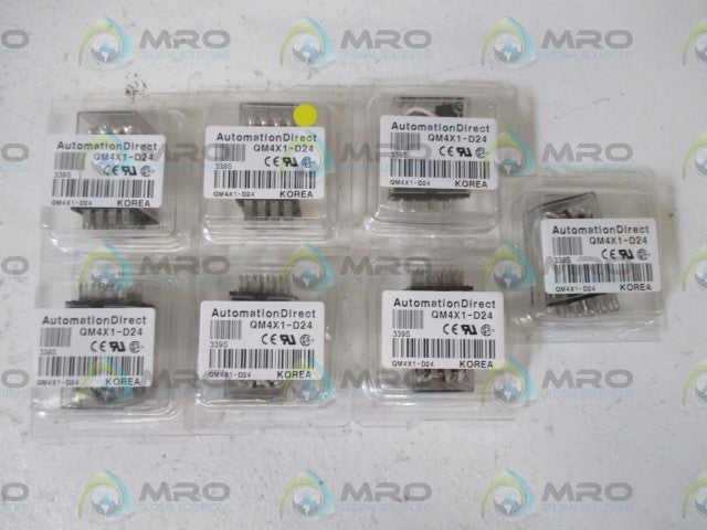 LOT OF 7 AUTOMATION DIRECT QM4X1-D24 RELAY *ORIGINAL PACKAGE*