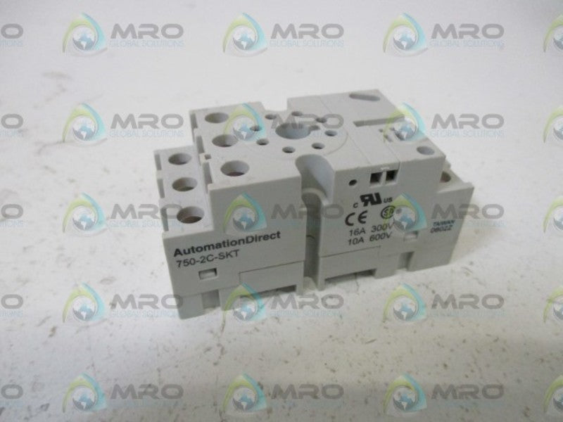 LOT OF 2 AUTOMATION DIRECT 750-2C-SKT RELAY SOCKET *NEW NO BOX*