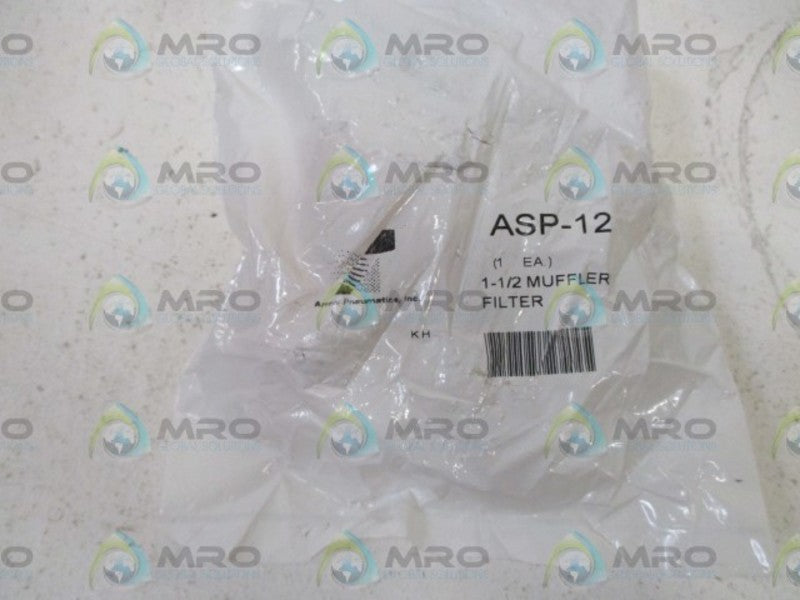 ARROW INSTRUMATICS, INC. ASP-12 1-1/2 MUFFER FILTER * NEW IN A FACTORY BAG *