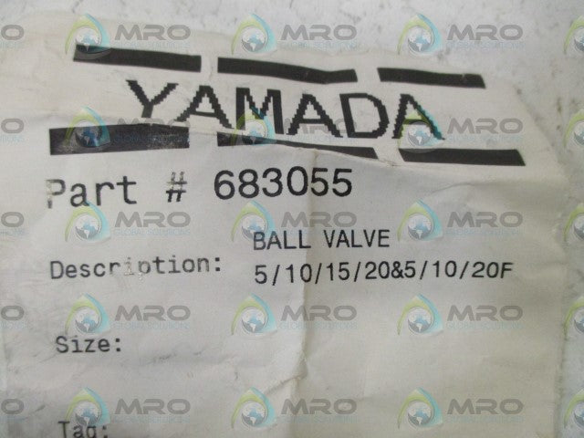LOT OF 6 YAMADA 68305S BALL VALVE *NEW NO BOX*