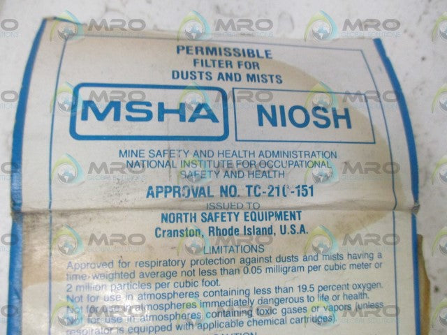 LOT OF 10 NORTH N7500-6 REPLACEMENT FILTER *NEW IN BOX*