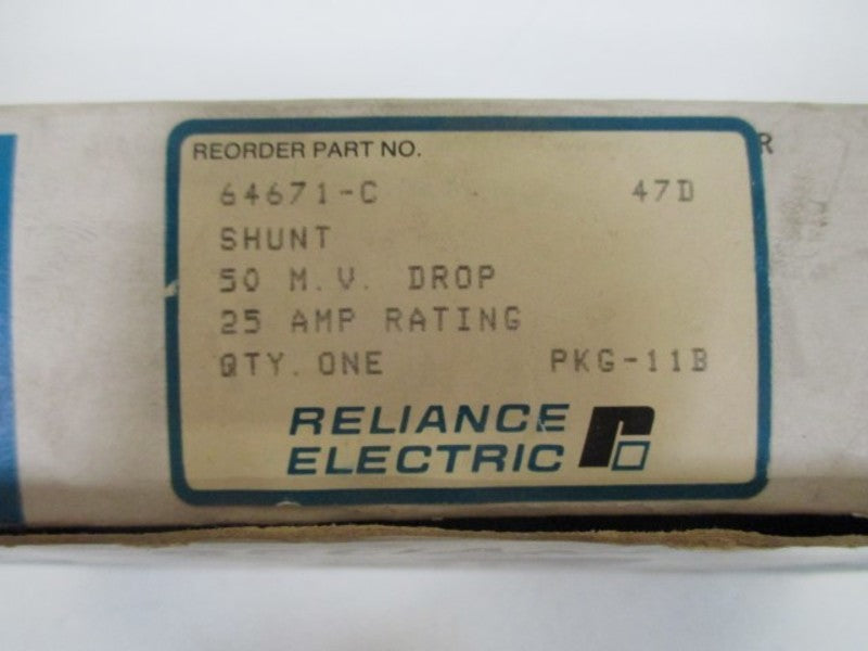 RELIANCE ELECTRIC 64671-C SHUNT  NSMP