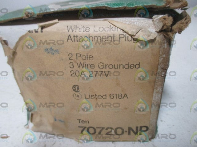 LOT OF 10 BRYANT 70720-NP LOCKING PLUG *NEW IN BOX*