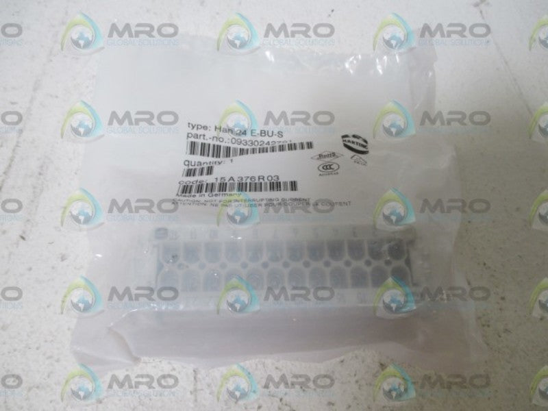 HARTING HAN24E-BU-S MALE INSERT * NEW IN A FACTORY BAG *