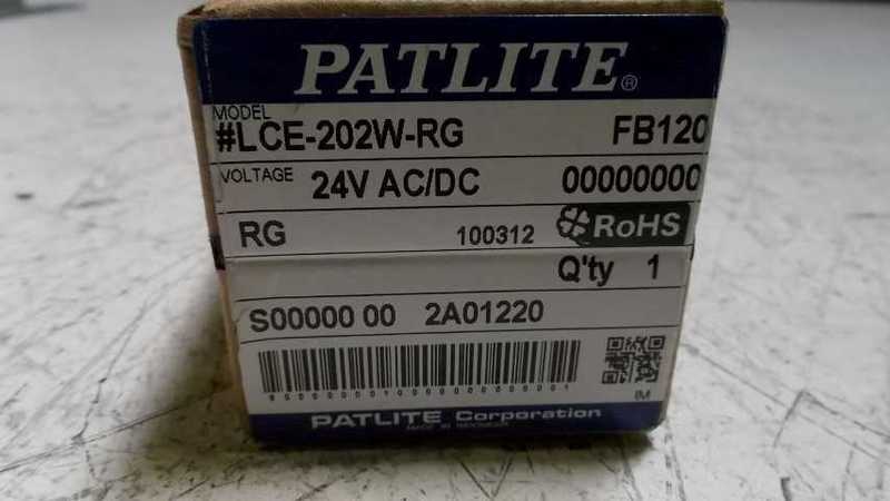 PATLITE LCE-202W-RG LAMB STACKABLE INDICATOR  NSMP