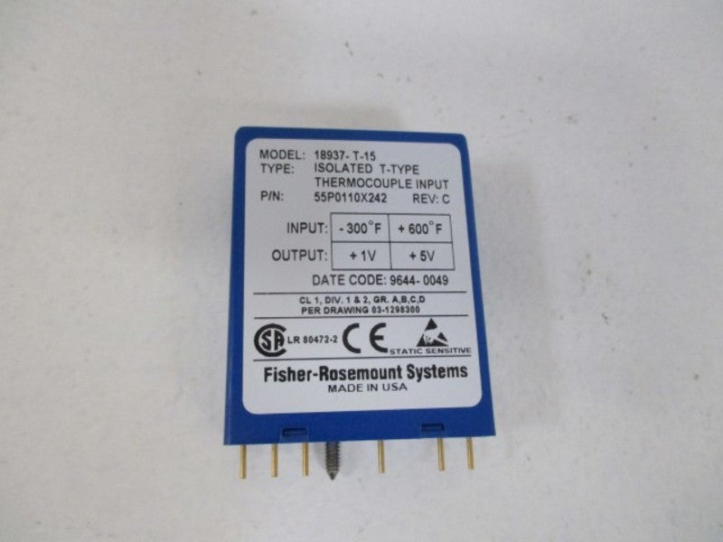 FISHER ROSEMOUNT 55P0110X242 INPUT MODULE  NSNP