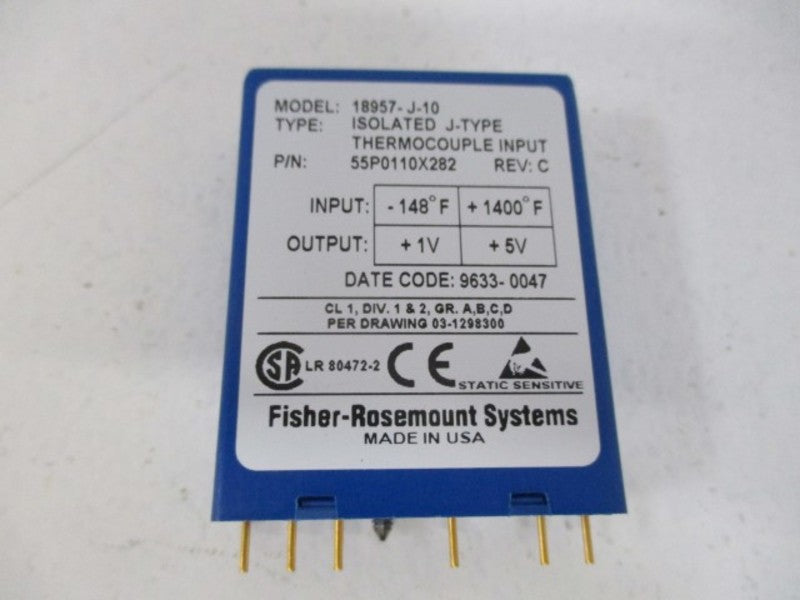 FISHER ROSEMOUNT 55P0110X282 INPUT MODULE  NSNP