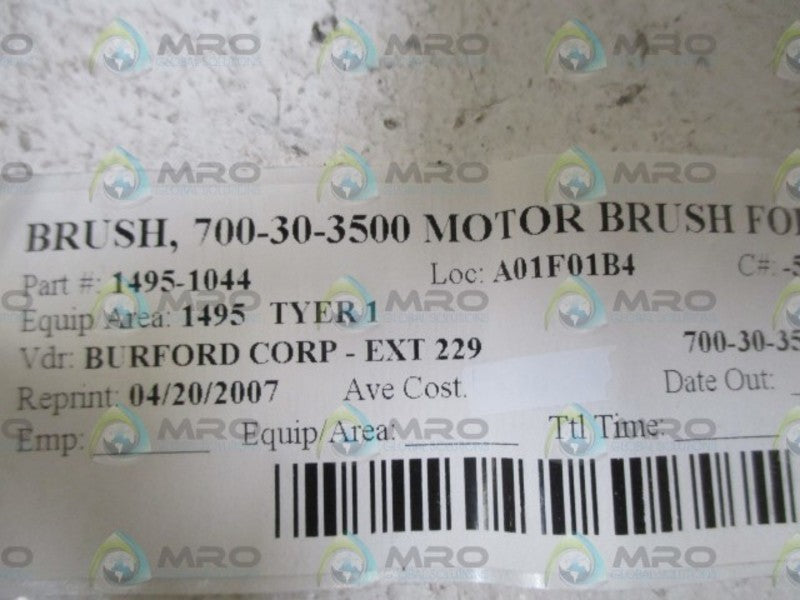 LOT OF 3 BURFORD 700-30-3500 BRUSH *NEW NO BOX*