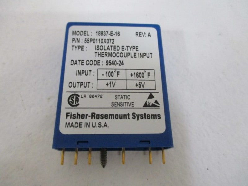 FISHER ROSEMOUNT 55P0110X072 INPUT MODULE  NSNP