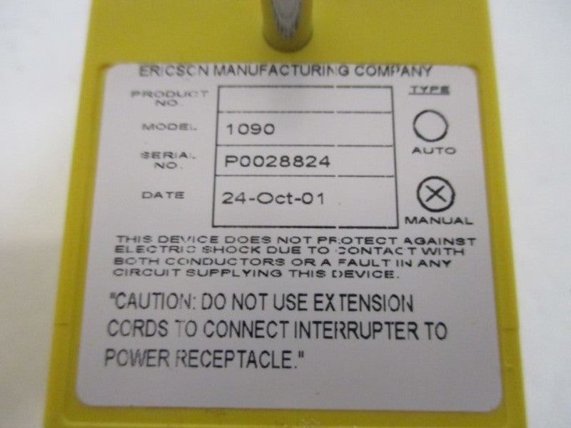 ERICSON 1090 SAFTEY ELECTRICAL  NSMP