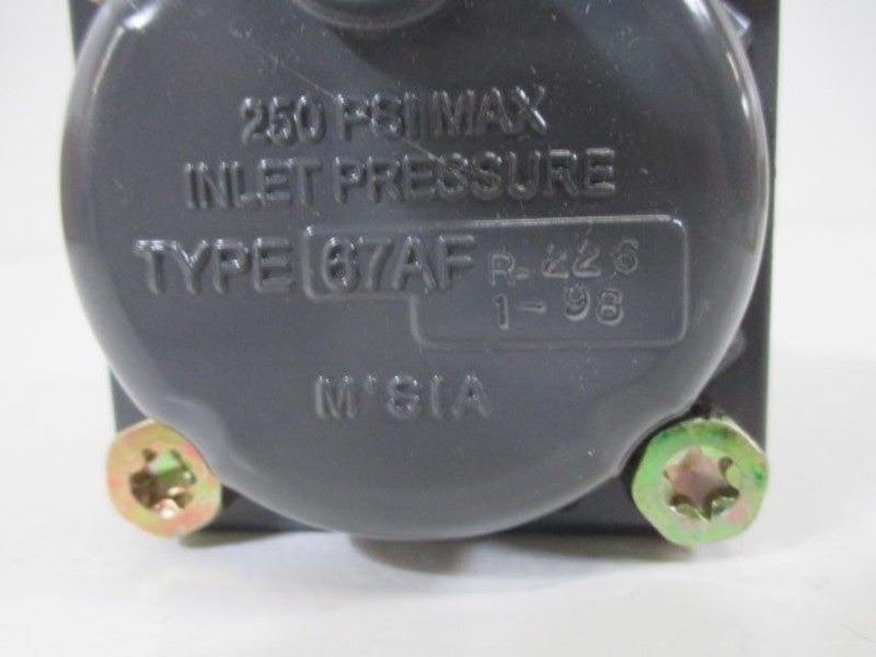 FISHER ROSEMOUNT 67AFR226198 INLET PRESSURE 250 PSI   NSNP