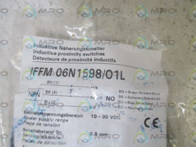 BAUMER IFFM 06N1598/01L INDUCTIVE PROXIMITY SWITCH * NEW IN A BAG *