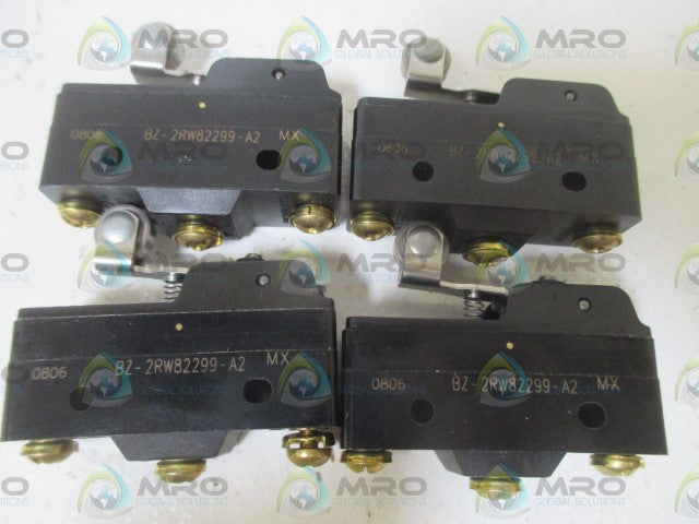 LOT OF 4 MICROSWITCH BZ-2RW82299-A2 SNAP ACTION SWITCH *NEW  NO  BOX*