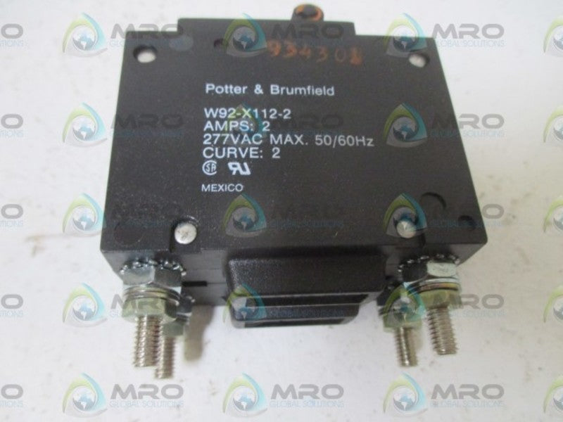 POTTER & BRUMFIELD W92-X112-2 CIRCUIT BREAKER *NEW IN BOX*
