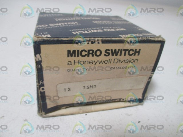 LOT OF 12 MICROSWITCH 1SM1 SNAP ACTION SWITCH *NEW IN BOX*
