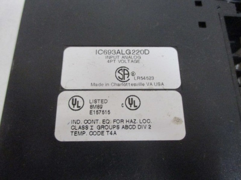 GE FANUC IC693ALG220D INPUT MODULE  UNMP
