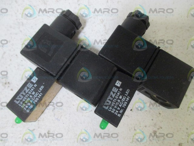 LOT OF 2 LATZE LV-V5TI-5141N SOLENOID VALVE *NEW NO BOX*