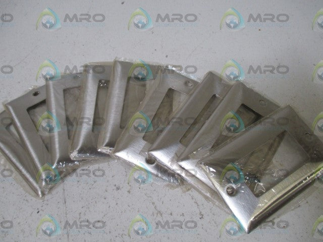 LOT OF 9 HUBBEL TYPE 302 STAINLESS RECEPTABLE *NEW NO BOX*