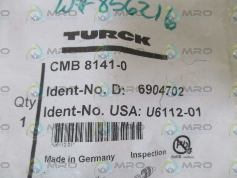 TURCK CMB 8141-0 CONNECTOR * NEW IN A FACTORY BAG *