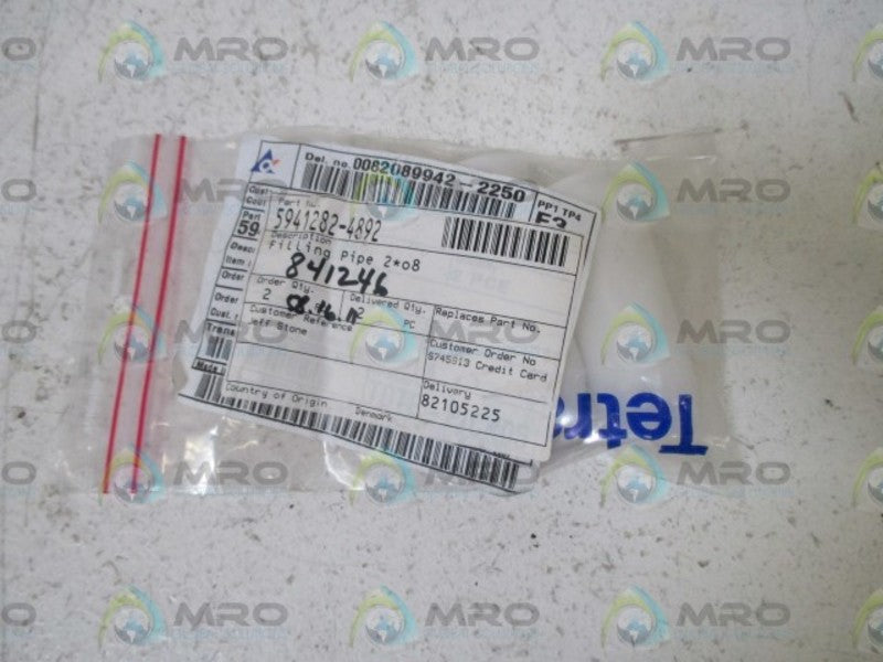 LOT OF 2 INDUSTRIAL MRO 5491282-4892 FILLING PIPE *NEW IN A BAG*