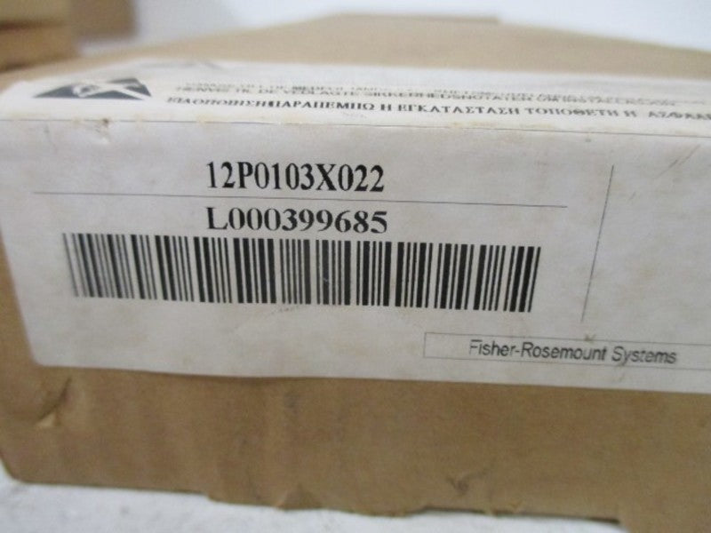 FISHER ROSEMOUNT 12P0103X022 PC BOARD  NSMP