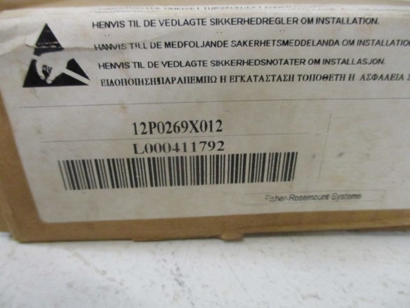 FISHER ROSEMOUNT 12P0269X012 PC BOARD  NSMP