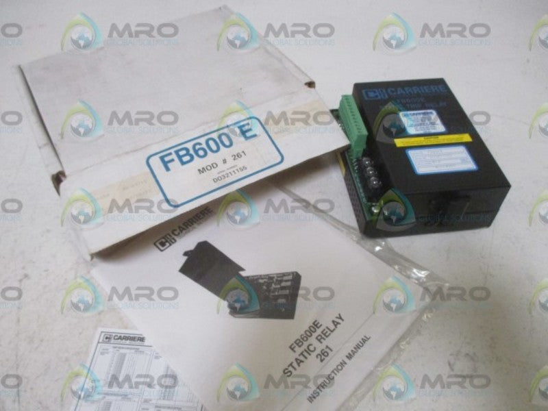 CARRIERE FB600E STATIC TRIP RELAY  NSMP