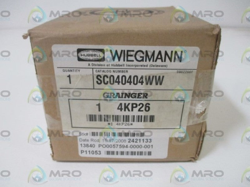 WIEGMANN SC040404WW ENCLOSURE  NSMP