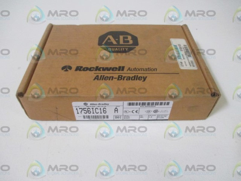 ALLEN BRADLEY 1756-IC16 SER. A F/W 1.6 DATE: 1998 * FACTORY SEALED *