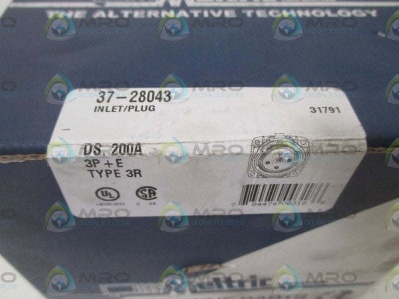 MELTRIC 37-28043 INLET/PLUG * FACTORY SEALED *