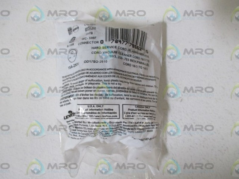LOT OF 4 LEVITON 5669-C CONNECTOR *NEW IN A FACTORY BAG*