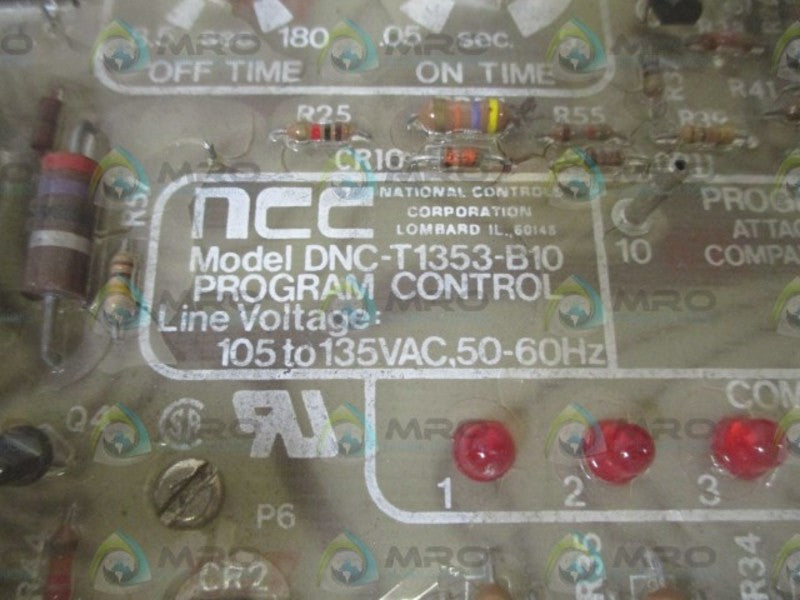 NCC NDC-T1353-B10 PROGRAM CONTROL  UNMP