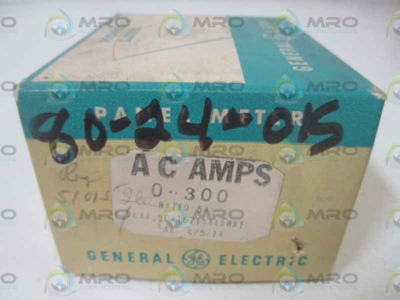 GENERAL ELECTRIC 50-167141LSRX1 PANEL METER 0-300 A-C AMPERES  NSMP