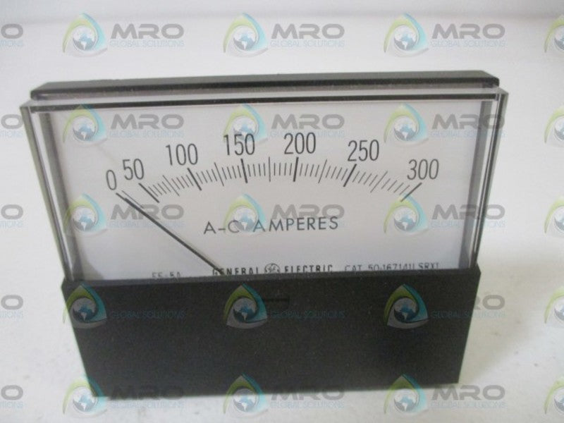 GENERAL ELECTRIC 50-167141LSRX1 PANEL METER 0-300 A-C AMPERES  NSMP