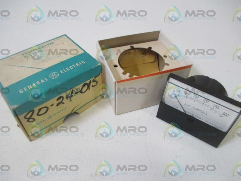 GENERAL ELECTRIC 50-167141LSRX1 PANEL METER 0-300 A-C AMPERES  NSMP