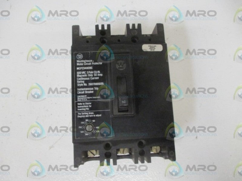 WESTINGHOUSE MCP23480RC CIRCUIT BRAEKER  UNMP