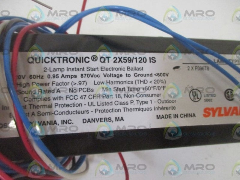 SYLVANIA QT 2X89/120 IS BALLAST  NSNP
