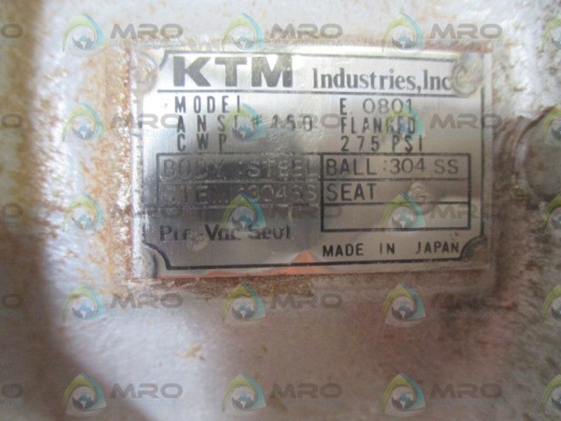 KTM E.0801 BALL VALVE  UNMP