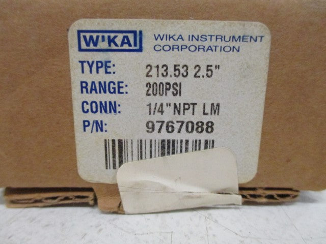 WIKA 9767088 GUAGE *NEW IN BOX*