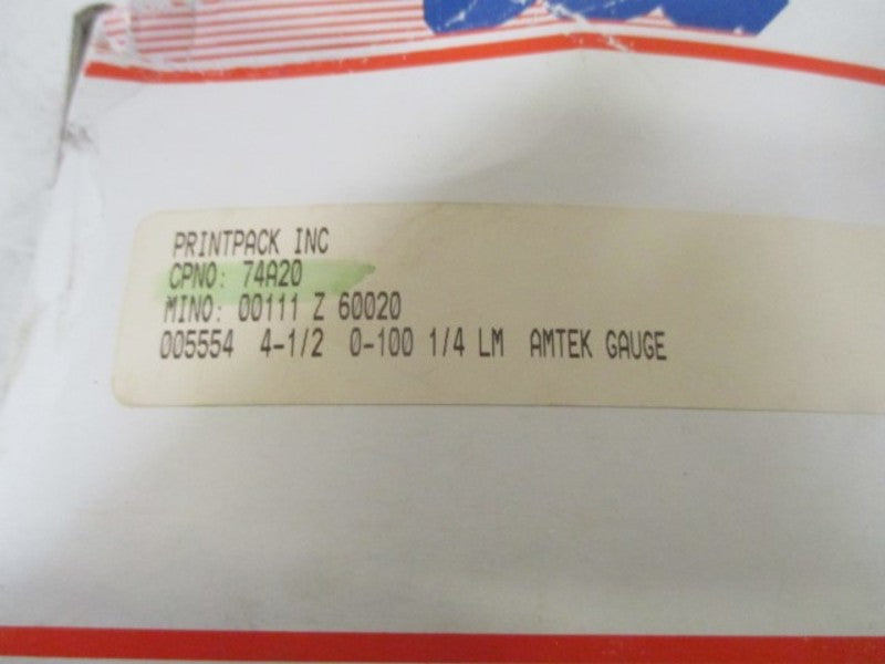 AMETEK 74A20 GUAGE NSMP