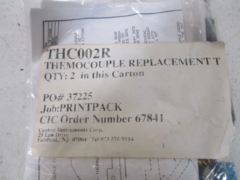 CONTROL INSTURMENTS THC002R THEMOCOUPLE REPLACEMENT KIT *NEW NO BOX*