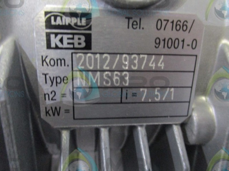 LAIPPLE KEB NMS63 GEARBOX  * NEW NO BOX *