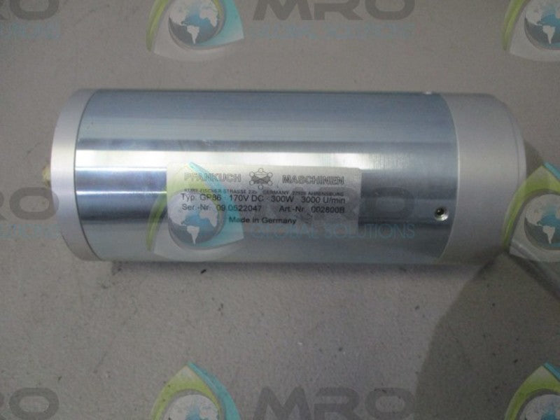 PFANKUCH MASCHINEN GP86 DC MOTOR 300 WATTS 170 VDC 3000 RPM  UNMP