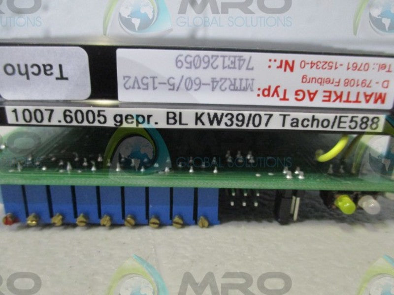 MATTKE AG MTR24-60/5-15V2 AMPLIFIER  NSMP