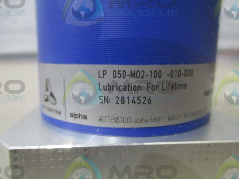 WITTENSTEIN ALPHA LP-050-M02-100-010-000 PLANETARY GEAR REDUCER NSNP