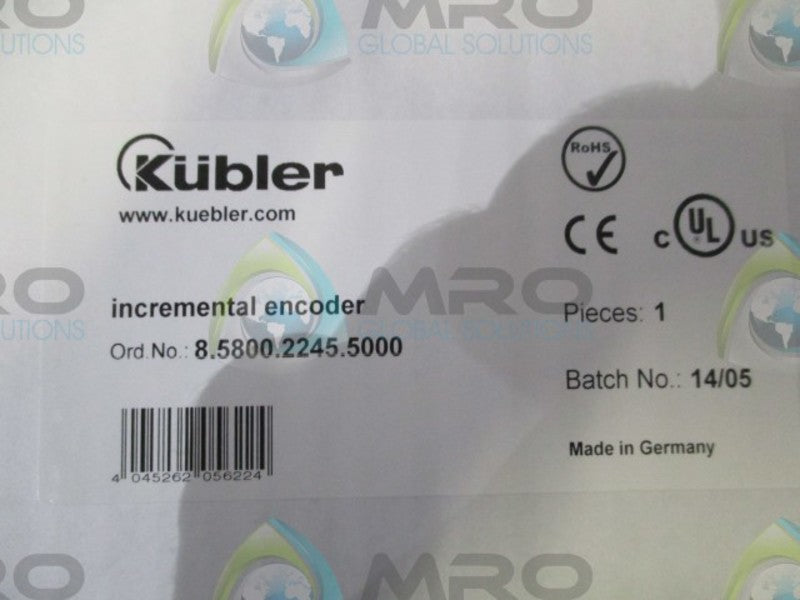 KUEBLER 8.5800.2245.5000 INCREMENTAL ENCODER  NSMP