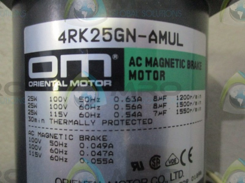 ORIENTAL MOTOR 4RK25GN-AMUL AC MAGNETIC BRAKE MOTOR  NSNP