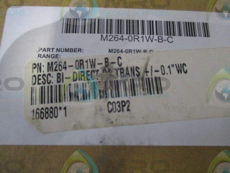 SETRA M264-0R1W-B-C PRESSURE TRANSMITTER  NSMP